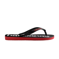 【havaianas 哈瓦仕】Top Logogmania 2 男鞋 黑紅色 運動  拖鞋 夾腳拖 4145741-2090U