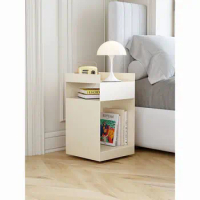 Nordic Simple Side Table Living Room Sofa Small Side Table Coffee Table Bedroom Iron Bedside Tables Movable Coffee Tables