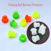 10Pcs Fishing Gear Fishing Rod Fixed Ring Tackle Accessories Silicone Handle Protective Case Fishing Rod Retaining Ring