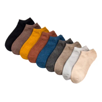 5Pairs/lot High Quality New Arrival Brand Men Socks 100% Bamboo Fiber Men's Summer Socks Deodorant A