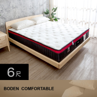 Boden-舒適 日本I COLD冰晶紗涼感釋壓獨立筒床墊-6尺加大雙人