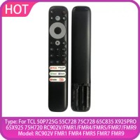 RC902V FMR1 FMR4 FMR5 FMR7 FMR9 Remote Control For TCL TV 50P725G 55C728 75C728 X925PRO 65X925 75H720