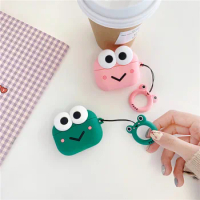 For AirPods Pro Case Cute frog Protective Cover Silicone Bluetooth Earphone Case For Apple AirPods 3 Charger Box Protective case