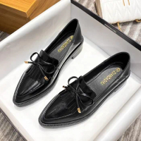 Shoes Woman Flats Clogs Platform Casual Female Sneakers Fringe Pointed Toe Loafers With Fur Oxfords 