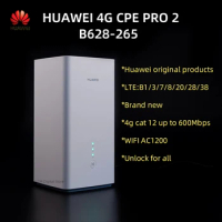Original Huawei 4G CPE Pro 2 B628-265 4G LTE Cat12 600Mbps WIFI AC1200 Routers Unlock Europe Version With Sim Card Slot