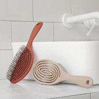 Xiaomi pressure relieving elastic massage comb dry wet dual-purpose oil head fluffy shape without pulling memory tooth comb