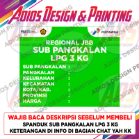 Spanduk Agen Gas LPG 3 KG / Spanduk Sub Pangkalan Gas LPG 3 KG