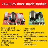 PIC16F716 Inverter Single Mixer Driver Module Front and Rear Stage Triple Mode with 3525 Module
