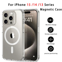 Case For Iphone 15 Pro Compatible With Magsafe Wireless Charger Case Cover Magnetic For Iphone 14 Plus 13pro Max 12 Mini Macsafe