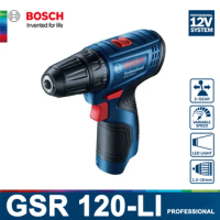 Bosch GSR 120-Li Electric Drill Cordless Driver Wireless drill Screwdriver Mini Drills 12V Lithium Battery Rechargeable Tools