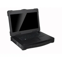 Rugged Type Chassis I3/I5 /I7 CPU Industrial Grade Computer 15.6 Inch Rugged Laptop CNC Al-alloy Speaker Black LCD IPS Intel