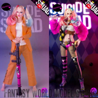 In Stock WAR STORY WS010 Deluxe Edition 1/6 Scale Joker Clown Girl Harley Quinn Full Set Collectible 12'' Action Figure Model