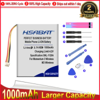 HSABAT 0 Cycle 1000mAh Battery for Sennheiser Momentum 3 Wireless MOMENTUM True Wireless 2 Replacement Accumulator