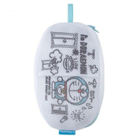 【小禮堂】哆啦A夢 口罩專用洗衣袋 《藍站姿款》(平輸品)