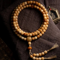 Natural Ecology Chen Seed Old Material Bodhi Root Buddha Beads Bracelet 108 Pieces Plate Playing High-End Rosary