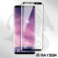 三星 Galaxy S8 高清透明曲面黑全膠9H玻璃鋼化膜手機保護貼 S8保護貼