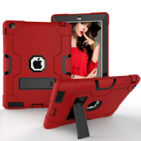 For Apple iPad 2 3 4 A1458 A1459 A1460 A1416 A1397 Case Shockproof Kids Safe PC Silicon Hybrid Stand Full Body Tablet Cover