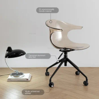 Swivel with Armrests Gaming Chair Nordic Plastic Backrest Office Chairs Simple Office Furniture Modern Home Lift Computer Chair