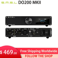 SMSL DO200 MKII Audio DAC Amplifier ES9068AS*2 XMOS XU316 Bluetooth5.0 MQA Full Decoding OPA1612*5 op amp DSD512 768KHZ 32Bit CD