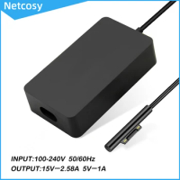 44W 15V 2.58A Power Supply AC Adapter Charger For Microsoft Surface Pro 3/4/5/6/7 For Surface Laptop 3/2/1 For Surface Go/Book