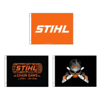 Stihl Tools Flag Tapestry Banner 2x3FT 3X5FT Polyester Double Stitched Vivid Color Decorations Outdoor GQ-041