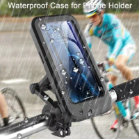 2023 Waterproof Motorcycle Bike Mobile Phone Holder Support Universal Bicycle 360° Swivel Adjustable Motorcycle Cellphone Holder