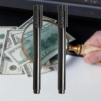 2pcs Money Checker Tester Pen Portable Mini Ink Currency Detector Lightweight Currency Detector Pen 