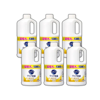 【Kao 花王】kao 珂珂透 花王洗碗精 大容量洗碗精 檸檬/綠茶 1380ml X6瓶(日本 花王 KAO 洗碗精)