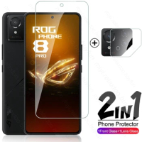 2In1 Camera Lens Screen Protector Tempered Glass For Asus ROG Phone 8 Pro 5G Glass On ROGPhone8Pro ROGPhone8 2024 AI2401 6.78"