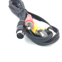 4 Pin Mini DIN S-Video Plug to 3 RCA Plug Cable S-Video 4-Pin Male to 3-RCA Male RGB Composite Video Cable 1.5m