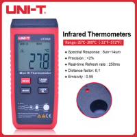 UNI-T Non Contact Infrared Mini LCD Infrared Thermometer -35~300C/-31~572F Digital Laser Temperature Meter UT306A