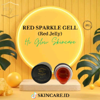 RED SPARKLE GEL HI GLOW SKINCARE / RED JELLY /MELEMBABKAN /MENCERAHKAN/MENYAMARKAN FLEK