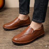 Sepatu Camel Active Dark Tan Gregant Leather Shoes Original