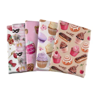 Cake Ice Cream Pattern Bullet Textured Liverpool Patchwork Tissue Kids home textile