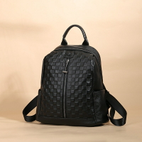 現貨+預購 真牛皮後背包側背包真皮革雙肩包托特包隨身女包包-輕便棋盤格紋後背包74lv45【獨家進口】【米蘭精品】