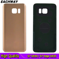 For Samsung Galaxy S7 Edge Battery Back Cover G935 S7 G930 Door Housing Replacement Repair Parts New For Samsung S7 Back Cover