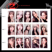Kpop 5Pcs/set (G)I-DLE Second Album Mini Photocard LOMO Double Sided Card Desk Calendar Postcard SoYeon YUQI MINNIE Merch Gift