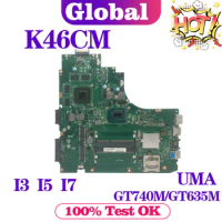 K46CM Mainboard For ASUS K46C E46C S46C A46C P46C K46CB K46CA S405C Laptop Motherboard I3-3TH I5-3TH I7-3TH UMA/GT740M/GT635M