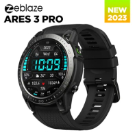 Zeblaze Ares 3 Pro Smart Watch 1.43inch AMOLED Display Bluetooth Call 100+ Sport Modes Health Monitor Fitness Tracker Smartwatch