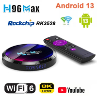 H96 MAX Android TV Box RK3528 4GB RAM 64GB 128GB ROM Android Box Support 2.4G/5.8G WiFi6 BT5.0 4K Video Set Top TV Box