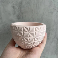 DIY Plaster Flower Pot Mold Crystal Storage Box Concrete Planter Silicone Mould Home Gardening Decor Crafts Making Tools