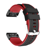 22mm 26mm Silicone Quick Fit Watchband Strap for Garmiin Fenix 7X 7 Smart Watch Accessories Wrist Band Straps For Fenix 6X 6 5X