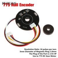 775-P16 Double Hall Magnet Encoder Code Plate Magnetic Induction Rotation Speed Direction Sensor Use To 775 DC Gear Motor
