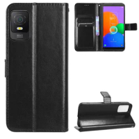 Flip Wallet PU Leather Case for TCL 403 Mobile Phone Case Cover with Card Slot Holders TCL 405/TCL 406/TCL 408/TCL 40R/TCL 40 SE