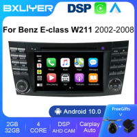 BXLIYER DSP Carplay Android 12 Auto 2 din Car Multimedia Video DVD Player For Benz W211 W463 W219 W209 2004-2011 GPS NAVI WIFI