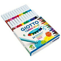 【義大利 GIOTTO】455000  可洗式兒童安全彩色筆 24色/盒