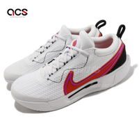 Nike 網球鞋 M Zoom Court Pro HC 男鞋 白 紅 氣墊 硬地球場 DV3278-100