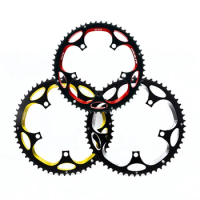 DRIVELINE 7075 aluminum CNC 53/56T road chainring / crankset chainrings / tooth disc / dental plate black with red color