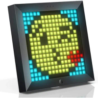 Divoom Pixoo Digital Photo Frame Pixel Art LED Light Picture Frame Display Board Light Home Wall Alarm Clock Screen Alarm Clock