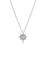 สร้อยคอ North star sterling silver pendant necklace สีเงิน